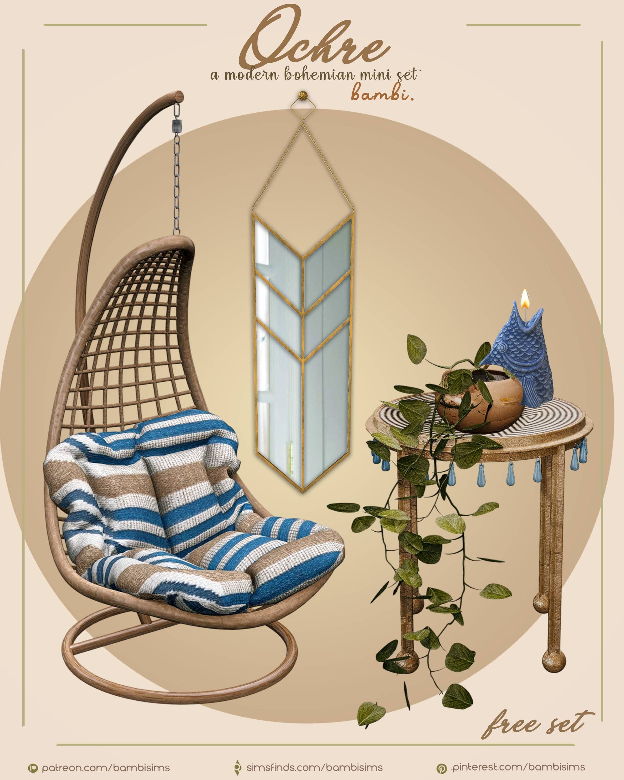 Набор мебели и декора Ochre mini set