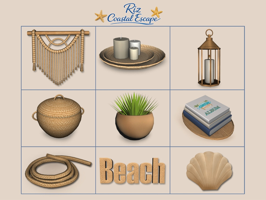 Набор для спальни Riz coastal escape bedroom — кадр 5