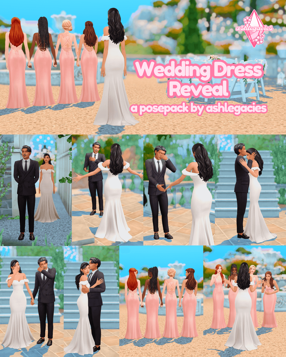 Позы Wedding Dress Reveal